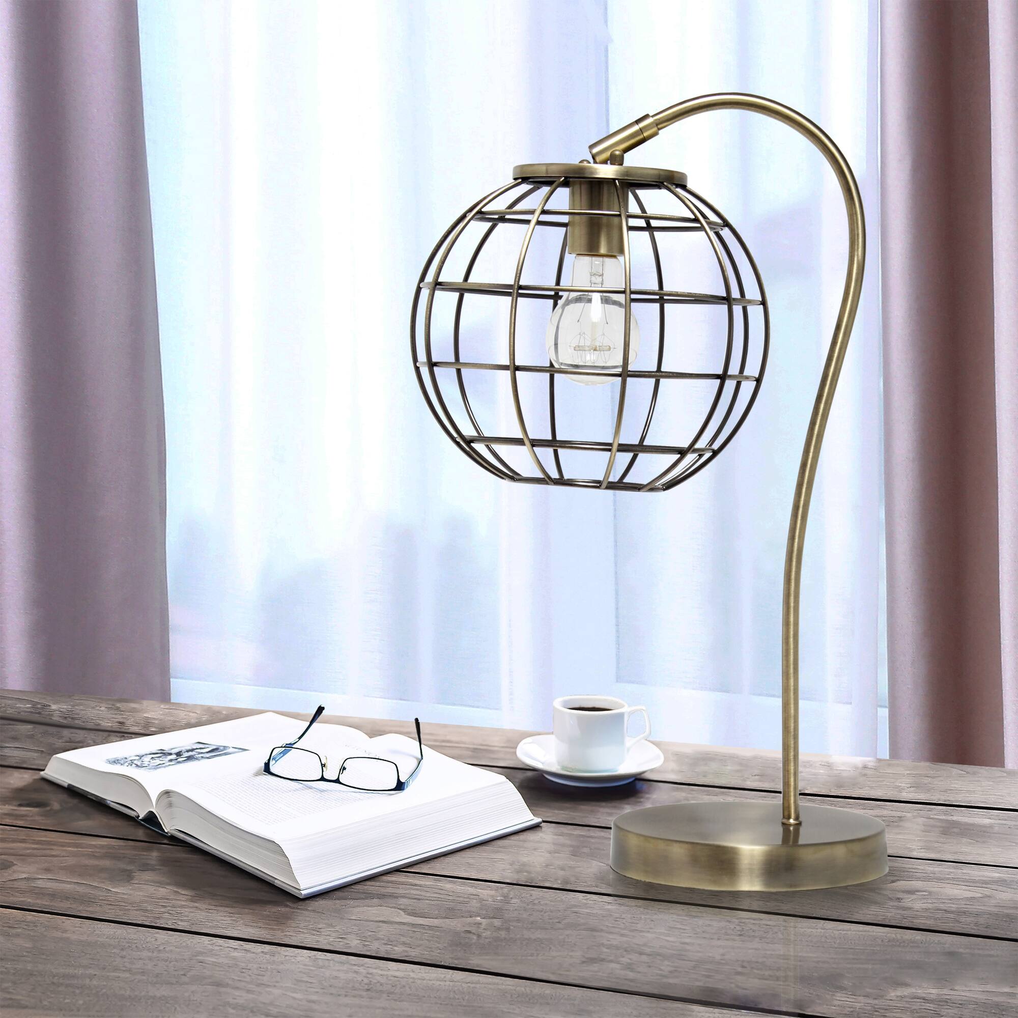Lalia Home 20" Arched Metal Cage Table Lamp